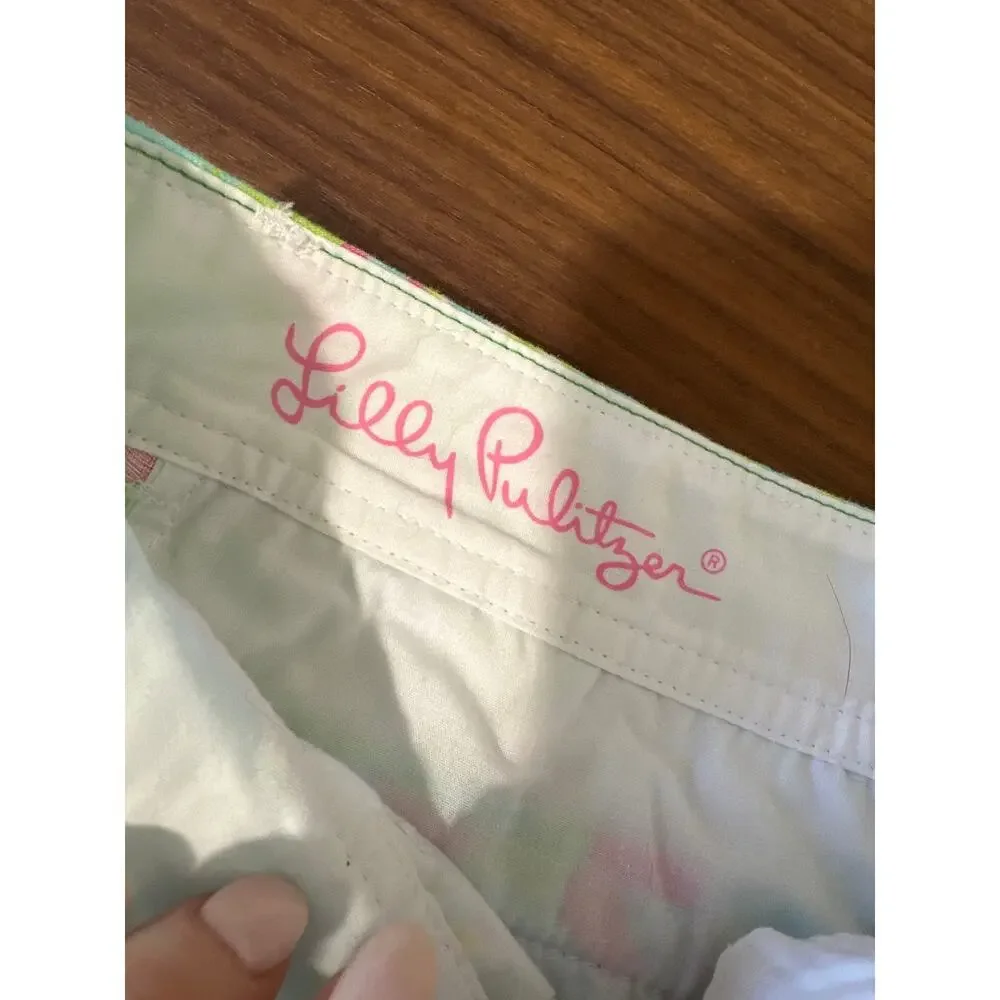 Lilly Pulitzer Scallop Hem Buttercup Shorts Size 6